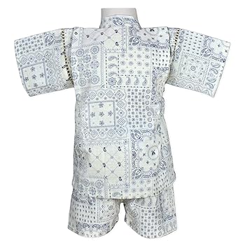 Amazon | 甚平上下 セット キッズ 男の子 綿100 日本製生地